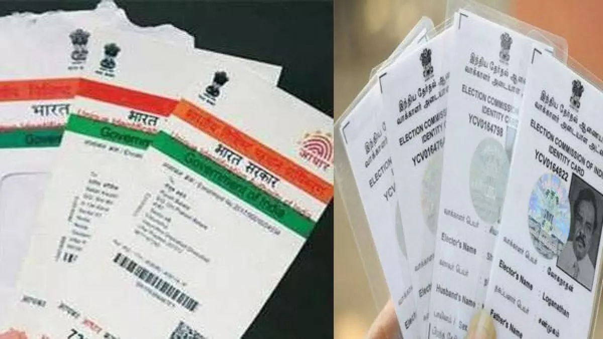 मोदी सरकार का बड़ा फैसला आधार से जुड़ेगा वोटर आईडी कार्ड, वोटिंग में फर्जीवाड़े पर लगेगी लगाम