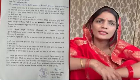 UP में का बा…गाने वाली नेहा राठौर पर यूपी पुलिस का एक्शन, नोटिस जारी कर 3 दिन में मांगा जवाब
